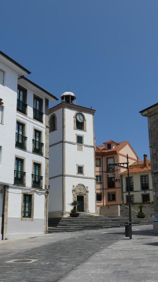 Apartamentos El Reloj Luanco Bagian luar foto