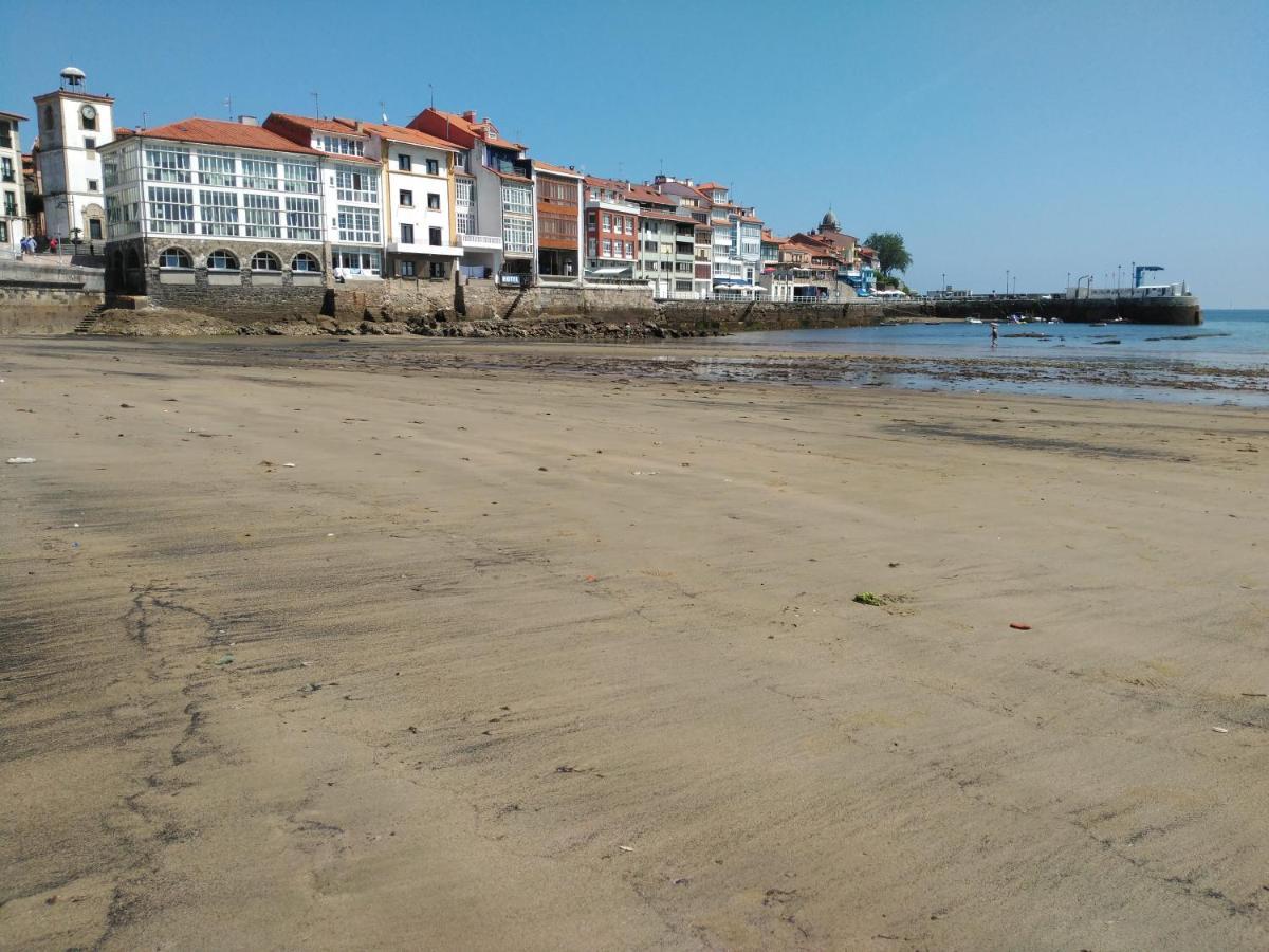 Apartamentos El Reloj Luanco Bagian luar foto